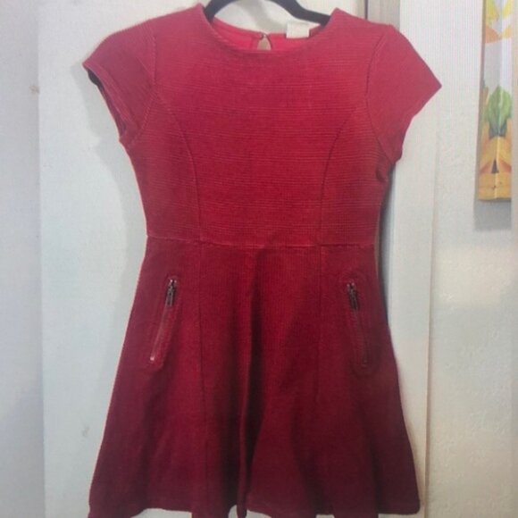 Elegant Red Kids Casual Dress - Picture 3 of 3